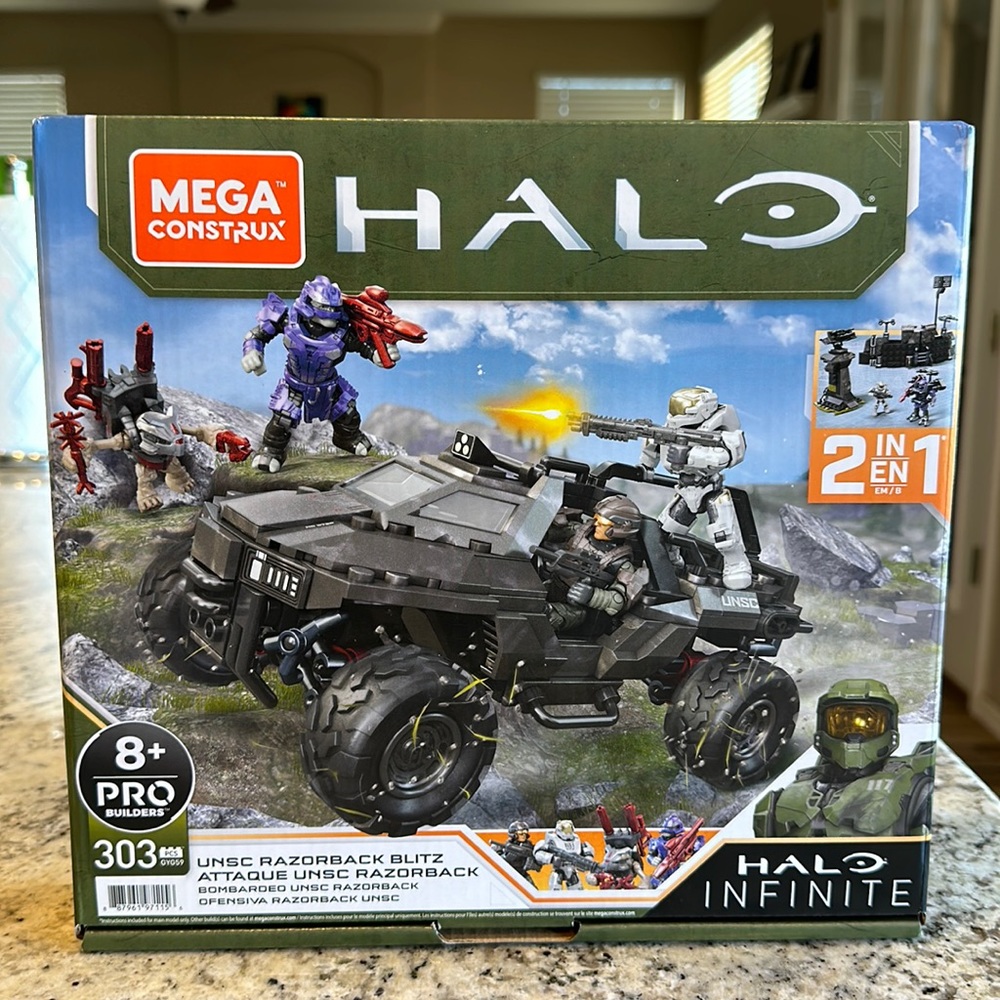 Halo Megatoys Construx UNSC razorback Blitz 303 piece builders toy NEW